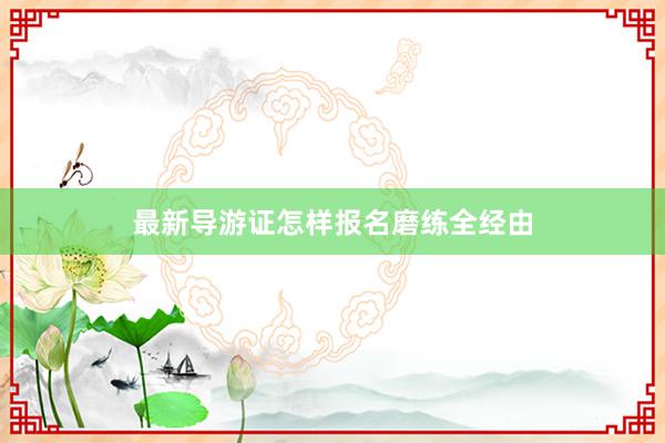 最新导游证怎样报名磨练全经由