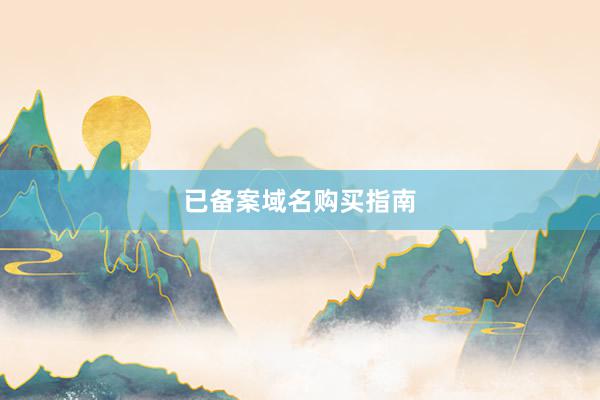 已备案域名购买指南
